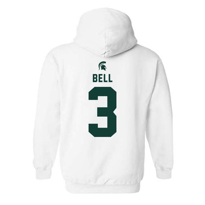 Michigan State - NCAA Football : Tre Bell - Classic Shersey Hooded Sweatshirt-1