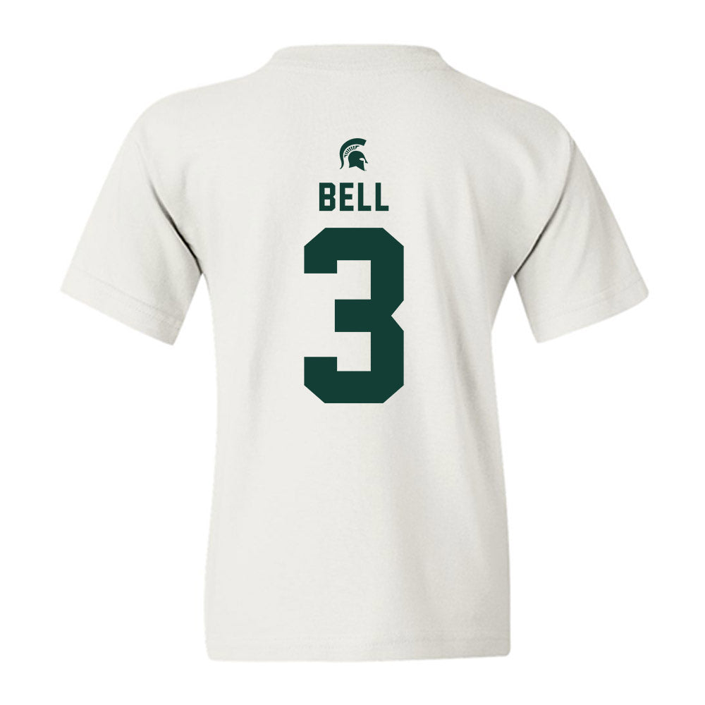 Michigan State - NCAA Football : Tre Bell - Classic Shersey Youth T-Shirt-1