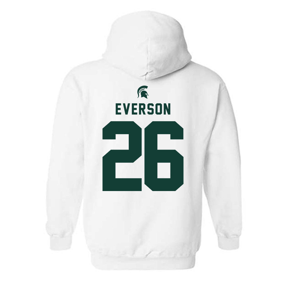Michigan State - NCAA Baseball : Andrew Everson - Classic Shersey Hooded Sweatshirt-1