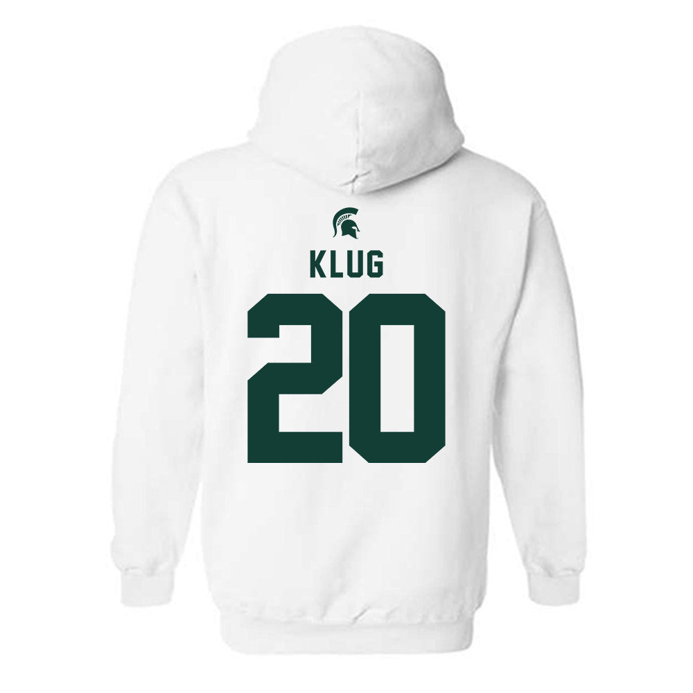Michigan State - NCAA Baseball : Joshua Klug - Classic Shersey Hooded Sweatshirt-1