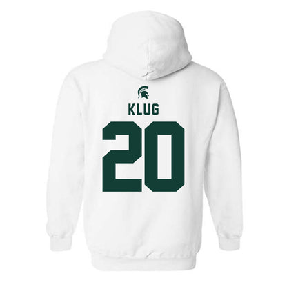 Michigan State - NCAA Baseball : Joshua Klug - Classic Shersey Hooded Sweatshirt-1