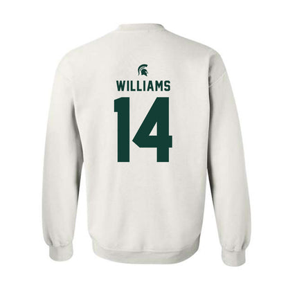 Michigan State - NCAA Football : Bryson Williams - Classic Shersey Crewneck Sweatshirt-1