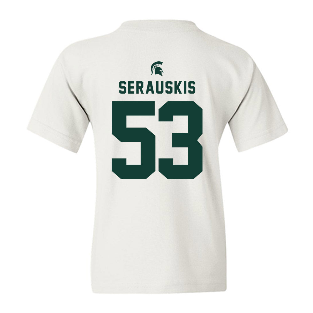 Michigan State - NCAA Football : Trey Serauskis - Classic Shersey Youth T-Shirt-1