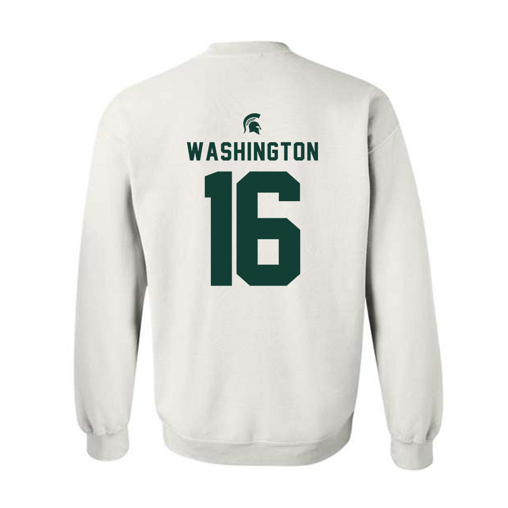 Michigan State - NCAA Football : Zachary Washington - Classic Shersey Crewneck Sweatshirt-1