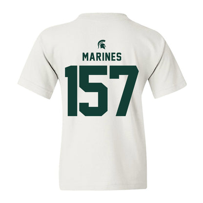 Michigan State - NCAA Wrestling : Darius Marines - Classic Shersey Youth T-Shirt-1