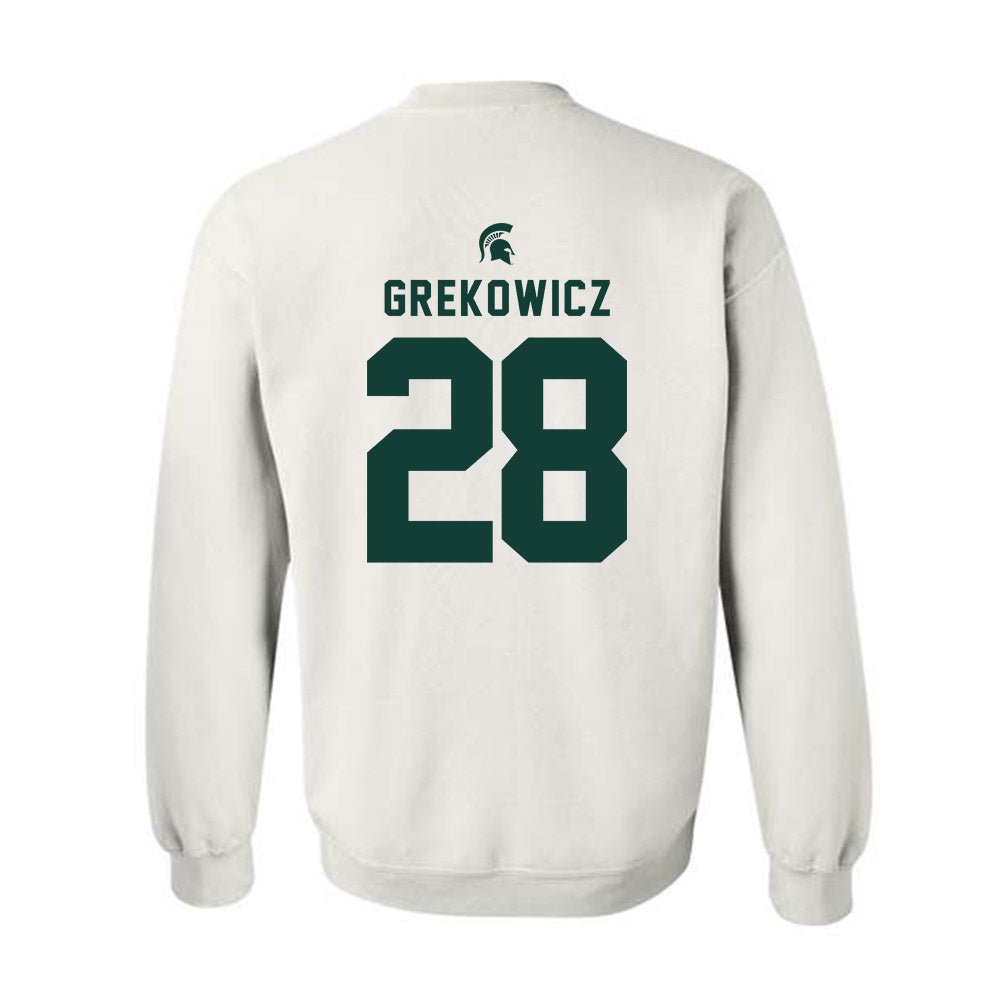 Michigan State - NCAA Men's Soccer : Jake Grekowicz - Classic Shersey Crewneck Sweatshirt-1