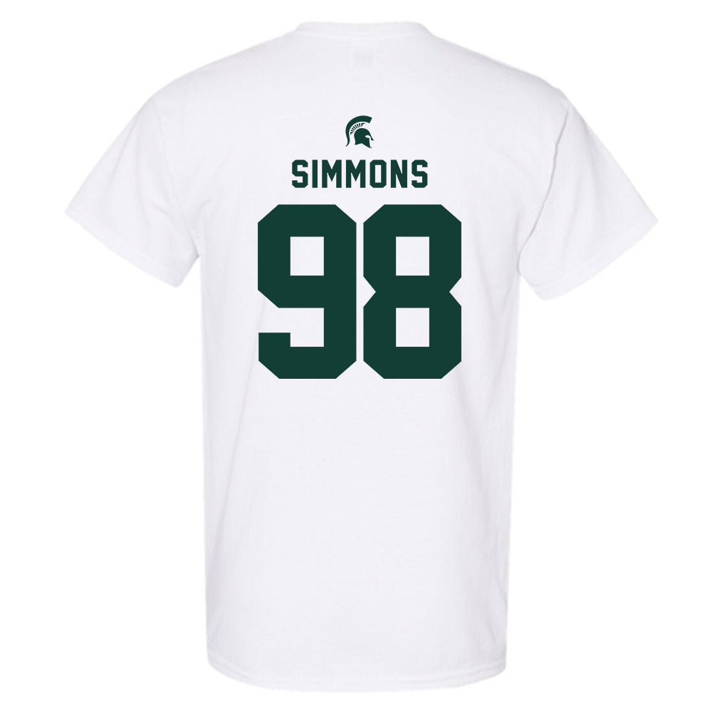 Michigan State - NCAA Football : Derrick Simmons - Classic Shersey T-Shirt-1