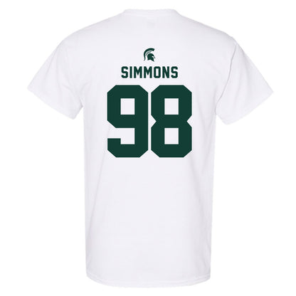 Michigan State - NCAA Football : Derrick Simmons - Classic Shersey T-Shirt-1