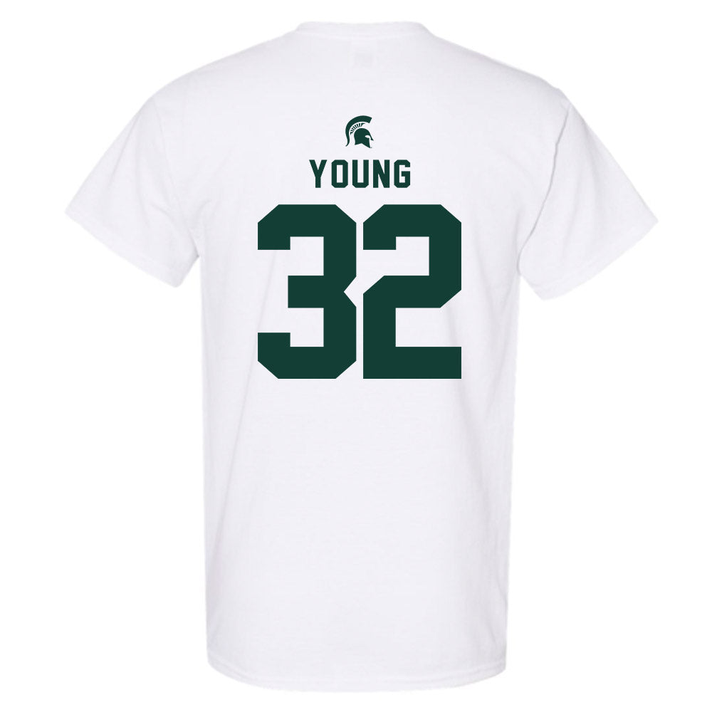 Michigan State - NCAA Football : Evan Young - Classic Shersey T-Shirt-1
