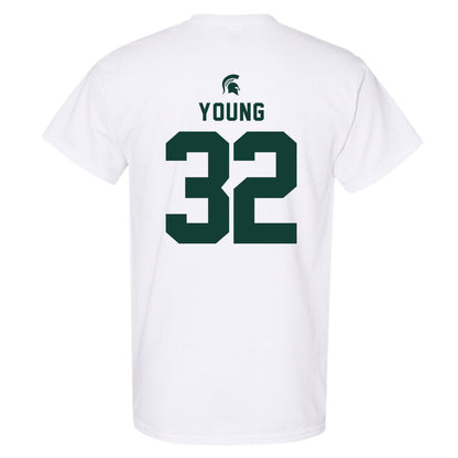 Michigan State - NCAA Football : Evan Young - Classic Shersey T-Shirt-1