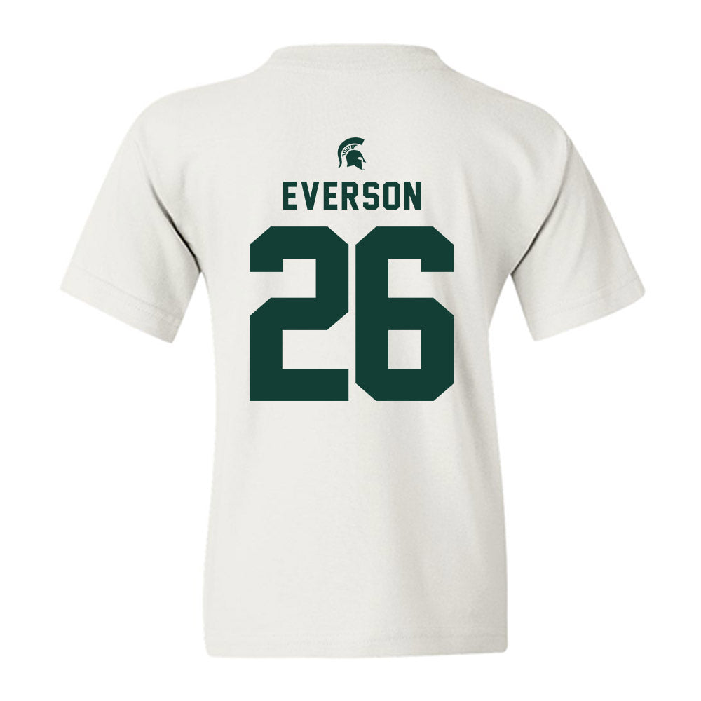 Michigan State - NCAA Baseball : Andrew Everson - Classic Shersey Youth T-Shirt-1
