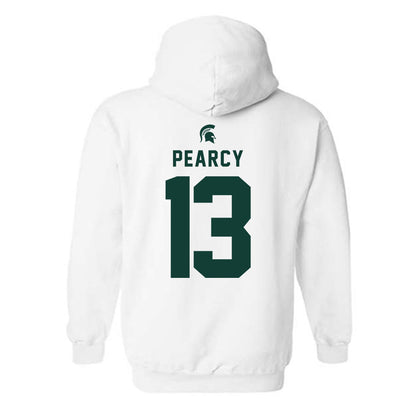 Michigan State - NCAA Women's Soccer : LJ Pearcy - Classic Shersey Hooded Sweatshirt-1