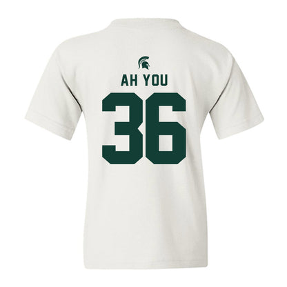 Michigan State - NCAA Football : Leonard Ah You - Classic Shersey Youth T-Shirt-1