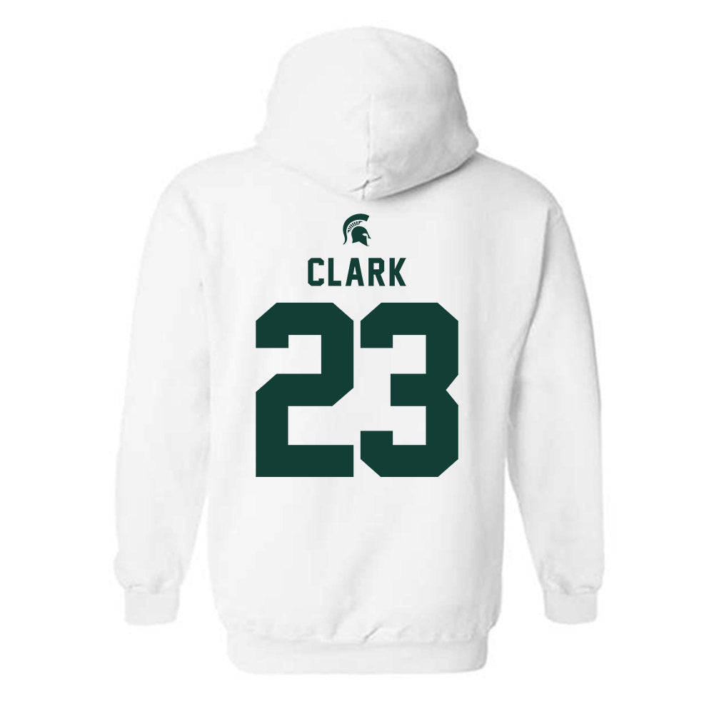 Michigan State - NCAA Men's Ice Hockey : Jimmy Clark - Classic Shersey Hooded Sweatshirt-1