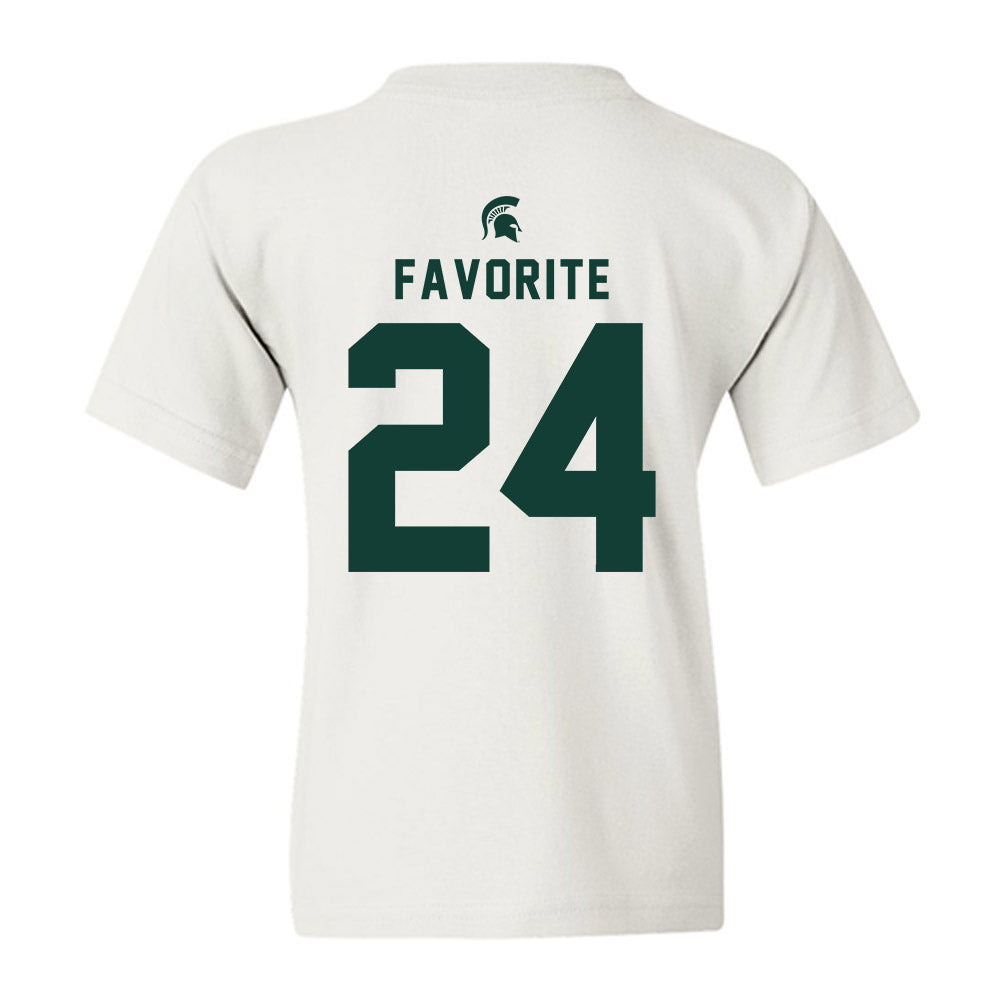 Michigan State - NCAA Football : Jeremiah Favorite - Classic Shersey Youth T-Shirt-1