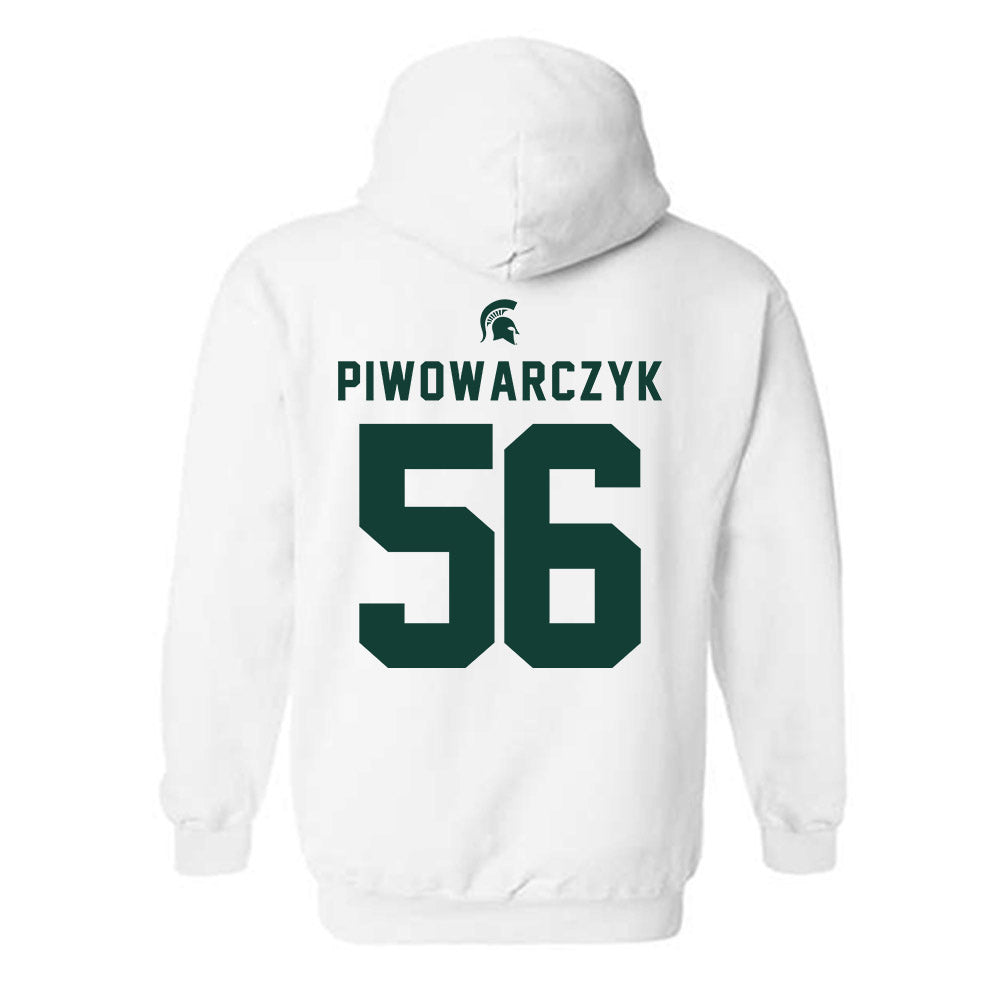 Michigan State - NCAA Football : Chris Piwowarczyk - Classic Shersey Hooded Sweatshirt-1
