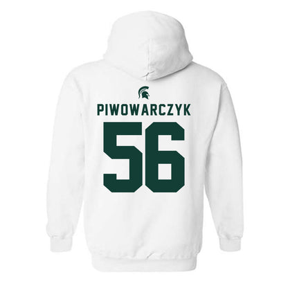 Michigan State - NCAA Football : Chris Piwowarczyk - Classic Shersey Hooded Sweatshirt-1