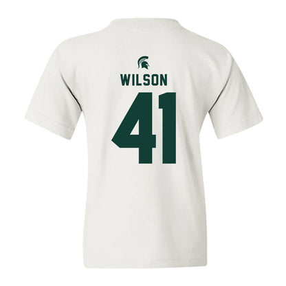 Michigan State - NCAA Football : Jaxson Wilson - Classic Shersey Youth T-Shirt-1