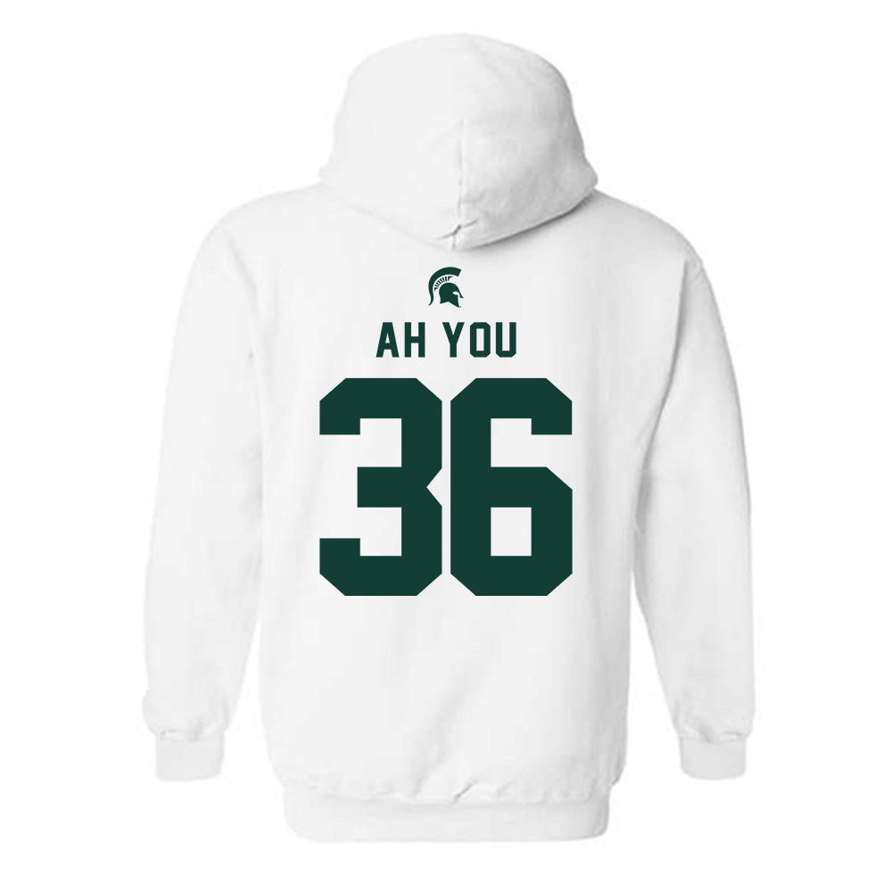 Michigan State - NCAA Football : Leonard Ah You - Classic Shersey Hooded Sweatshirt-1