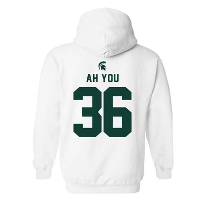 Michigan State - NCAA Football : Leonard Ah You - Classic Shersey Hooded Sweatshirt-1