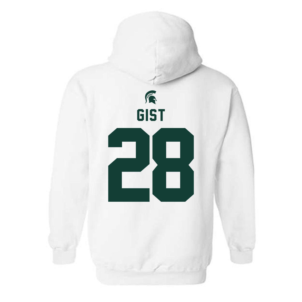 Michigan State - NCAA Football : Zion Gist - Classic Shersey Hooded Sweatshirt-1