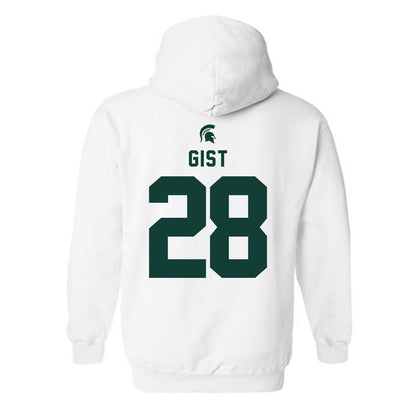 Michigan State - NCAA Football : Zion Gist - Classic Shersey Hooded Sweatshirt-1