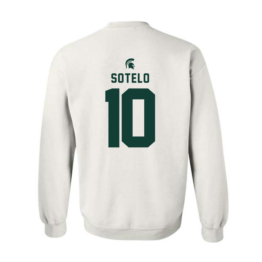Michigan State - NCAA Women's Basketball : Ines Sotelo - Classic Shersey Crewneck Sweatshirt-1