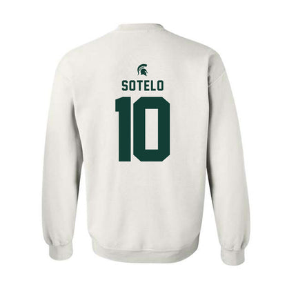 Michigan State - NCAA Women's Basketball : Ines Sotelo - Classic Shersey Crewneck Sweatshirt-1
