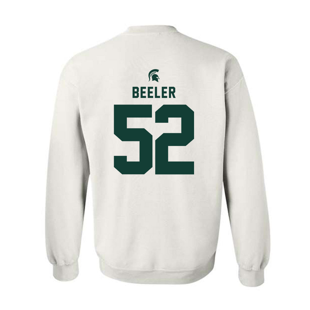 Michigan State - NCAA Football : Mikeshun Beeler - Classic Shersey Crewneck Sweatshirt-1