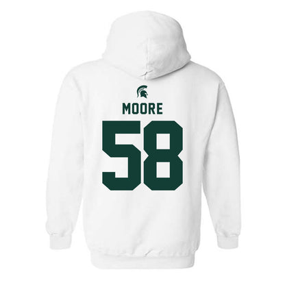 Michigan State - NCAA Football : Conner Moore - Classic Shersey Hooded Sweatshirt-1