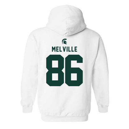 Michigan State - NCAA Football : Ethan Melville - Classic Shersey Hooded Sweatshirt-1