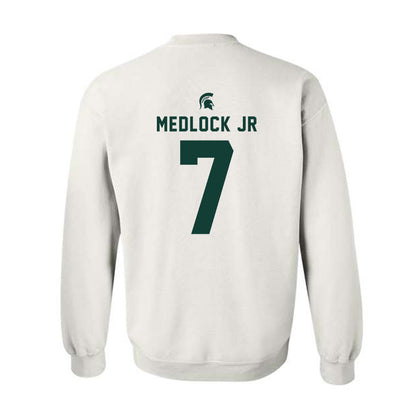 Michigan State - NCAA Men's Basketball : Carlos Medlock jr - Classic Shersey Crewneck Sweatshirt-1
