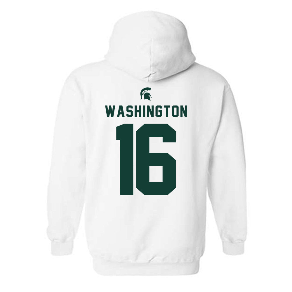 Michigan State - NCAA Football : Zachary Washington - Classic Shersey Hooded Sweatshirt-1