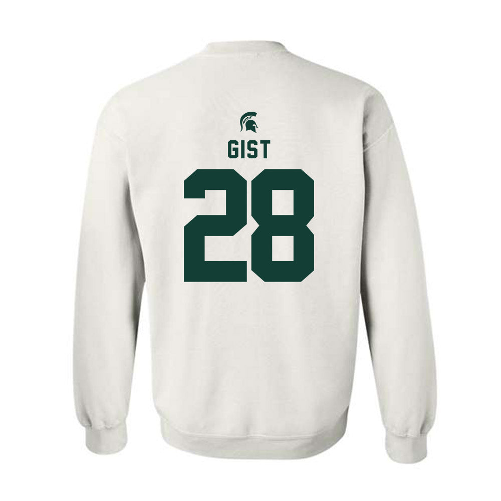 Michigan State - NCAA Football : Zion Gist - Classic Shersey Crewneck Sweatshirt-1