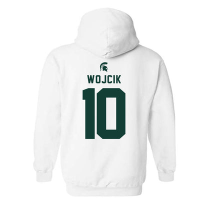 Michigan State - NCAA Men's Basketball : Denham Wojcik - Classic Shersey Hooded Sweatshirt-1