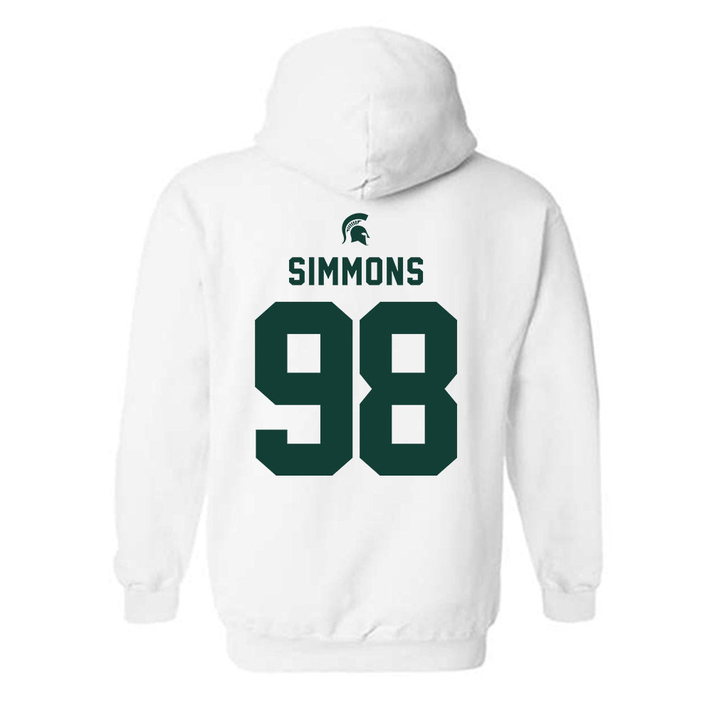 Michigan State - NCAA Football : Derrick Simmons - Classic Shersey Hooded Sweatshirt-1