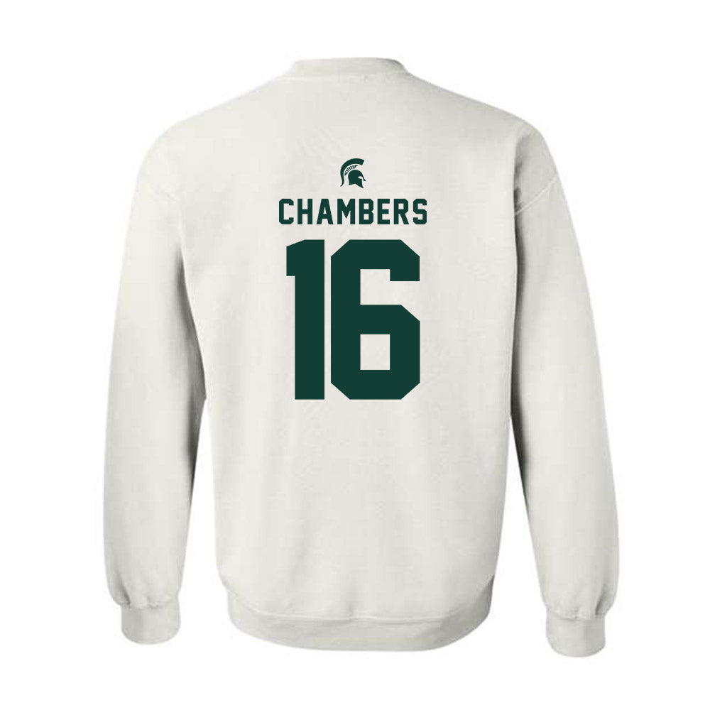 Michigan State - NCAA Baseball : Brady Chambers - Classic Shersey Crewneck Sweatshirt-1