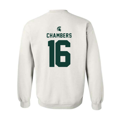Michigan State - NCAA Baseball : Brady Chambers - Classic Shersey Crewneck Sweatshirt-1