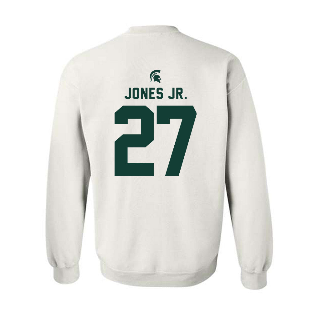 Michigan State - NCAA Football : Darrin Jones Jr. - Classic Shersey Crewneck Sweatshirt-1