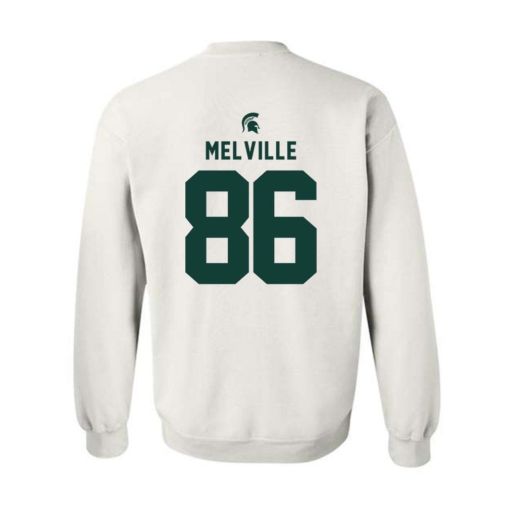Michigan State - NCAA Football : Ethan Melville - Classic Shersey Crewneck Sweatshirt-1
