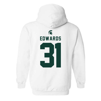 Michigan State - NCAA Football : Deuce Edwards - Classic Shersey Hooded Sweatshirt-1