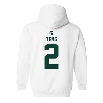 Michigan State - NCAA Men's Basketball : Kur Teng - Classic Shersey Hooded Sweatshirt-1