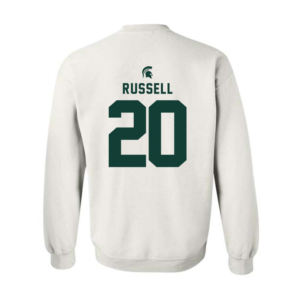 Michigan State - NCAA Men's Ice Hockey : Daniel Russell - Classic Shersey Crewneck Sweatshirt-1