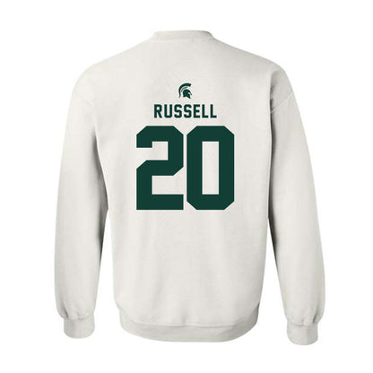 Michigan State - NCAA Men's Ice Hockey : Daniel Russell - Classic Shersey Crewneck Sweatshirt-1