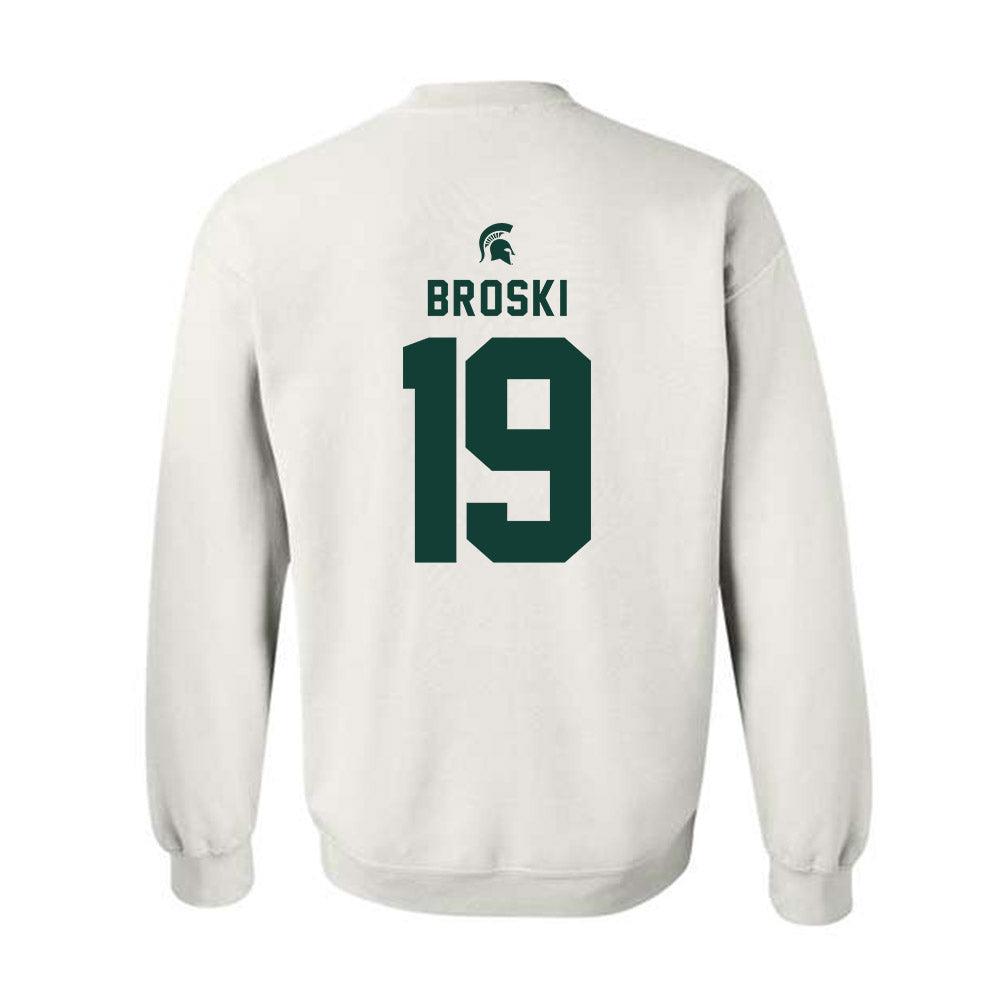 Michigan State - NCAA Baseball : Adam Broski - Classic Shersey Crewneck Sweatshirt-1