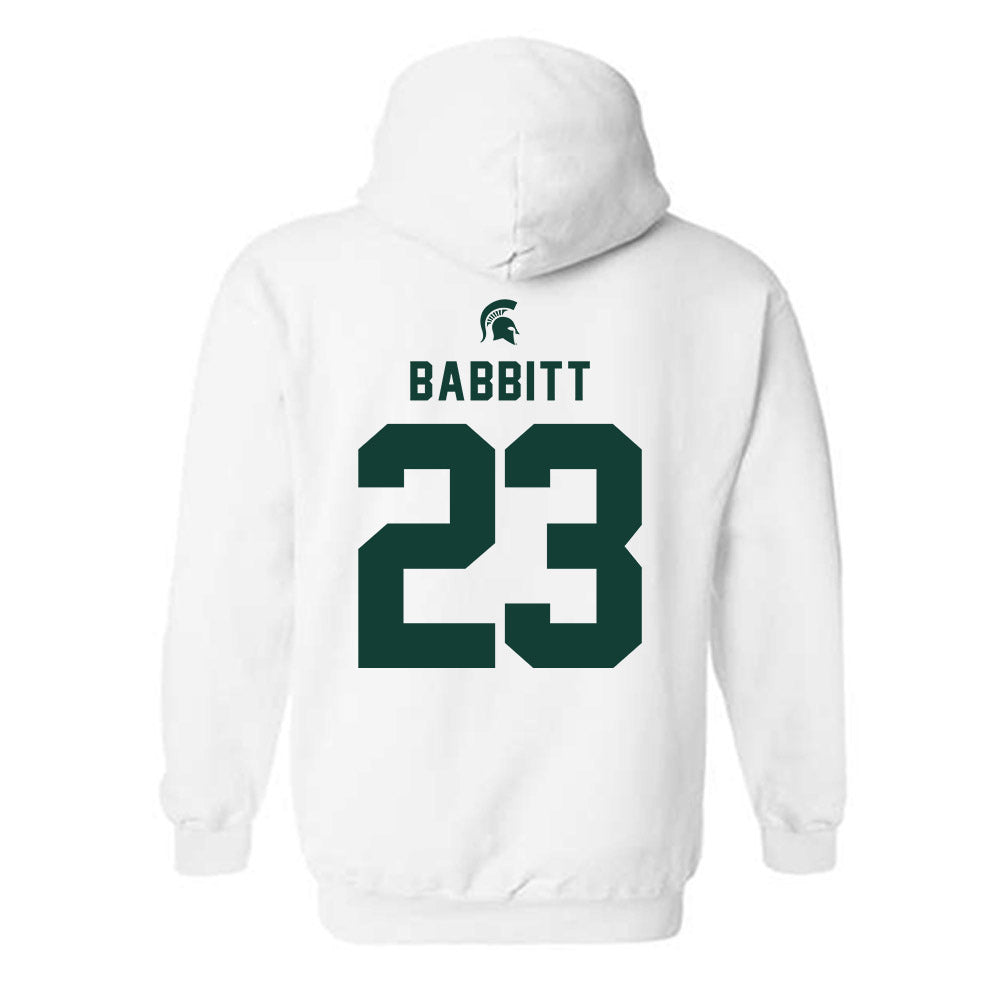 Michigan State - NCAA Football : Peyton Babbitt - Classic Shersey Hooded Sweatshirt-1