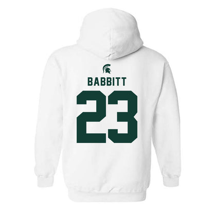 Michigan State - NCAA Football : Peyton Babbitt - Classic Shersey Hooded Sweatshirt-1
