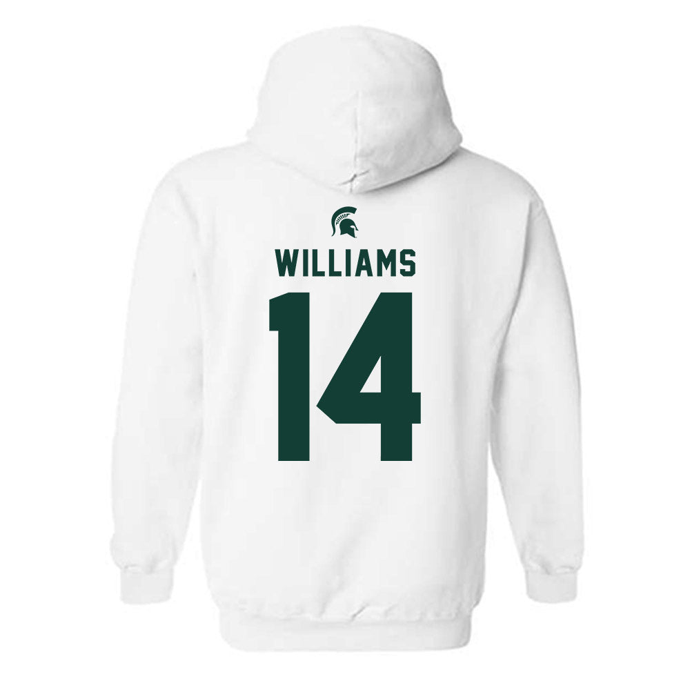 Michigan State - NCAA Football : Bryson Williams - Classic Shersey Hooded Sweatshirt-1