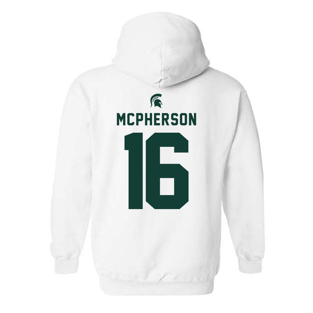 Michigan State - NCAA Women's Soccer : Kaleigh Mcpherson - Classic Shersey Hooded Sweatshirt-1