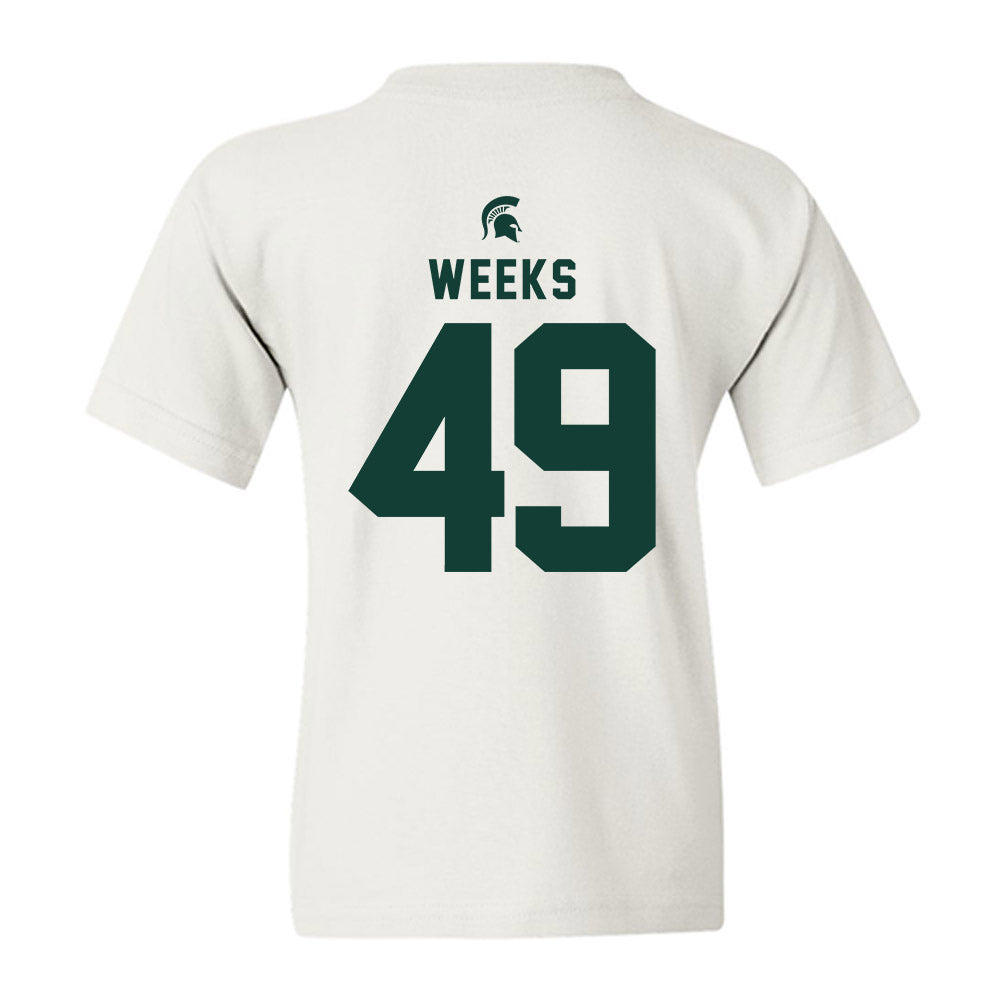 Michigan State - NCAA Football : Alex Weeks - Classic Shersey Youth T-Shirt-1